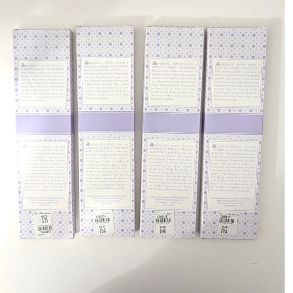 Lot of 4 Williams Sonoma Spring Easter 24 Tiny Taper Candles Orange Green 10" - Picture 3 of 11